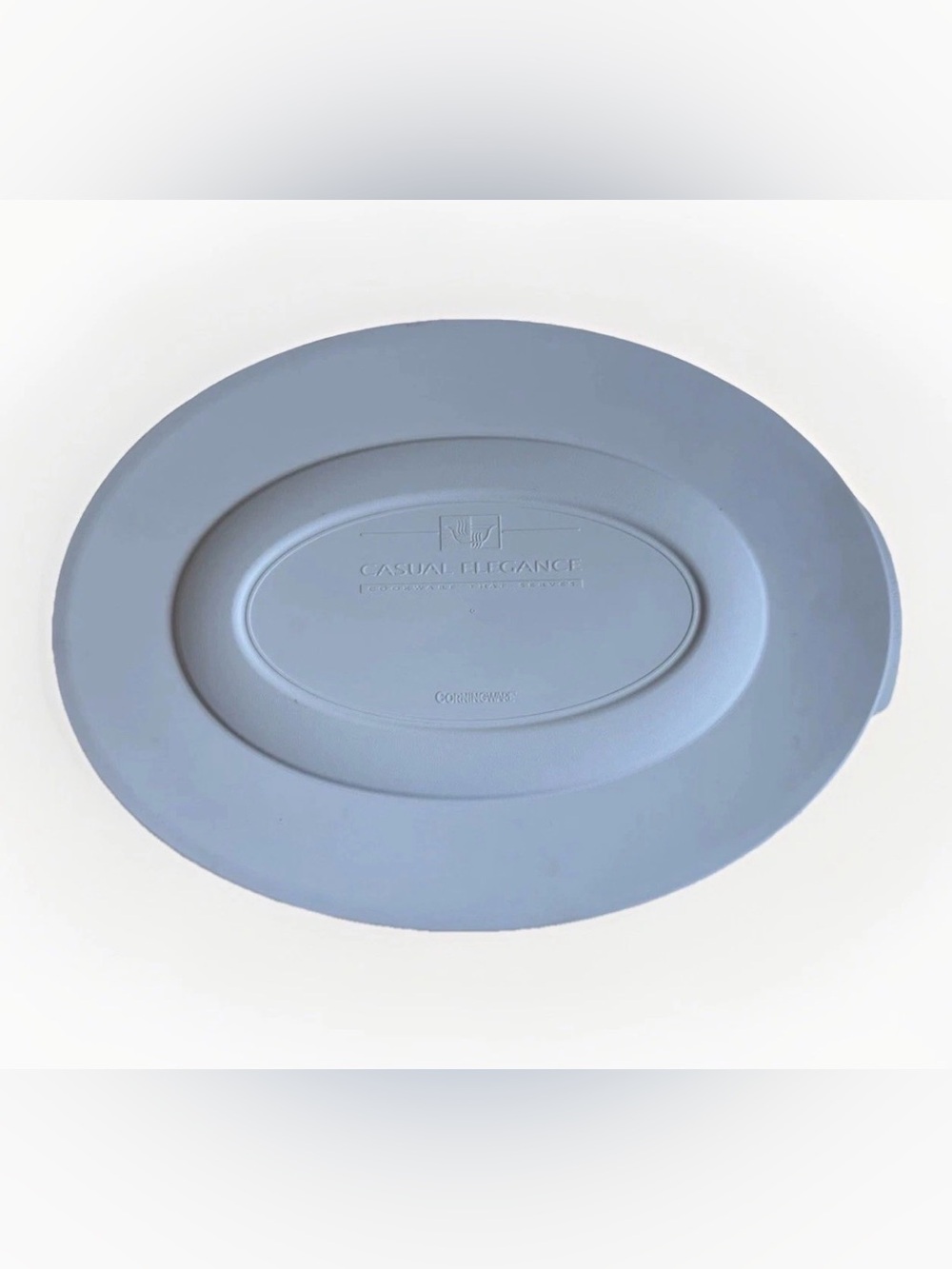 CorningWare Casual Elegance L31-PC Oval White Plastic Replacement Lid 13.5”x10”
